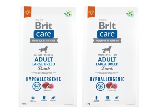 Brit Care Dog Hypoallergenic Adult Large Breed Lamb & Rice – karma sucha dla dużych psów DWUPAK