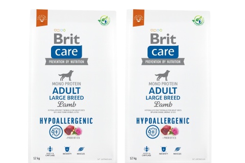 Brit Care Dog Hypoallergenic Adult Large Breed Lamb & Rice – karma sucha dla dużych psów DWUPAK